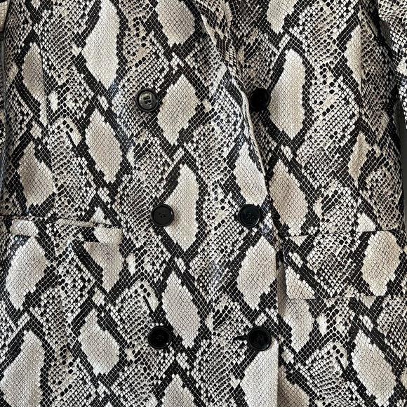 Mural Snakeskin Faux Leather Jacket - Picture 16 of 16
